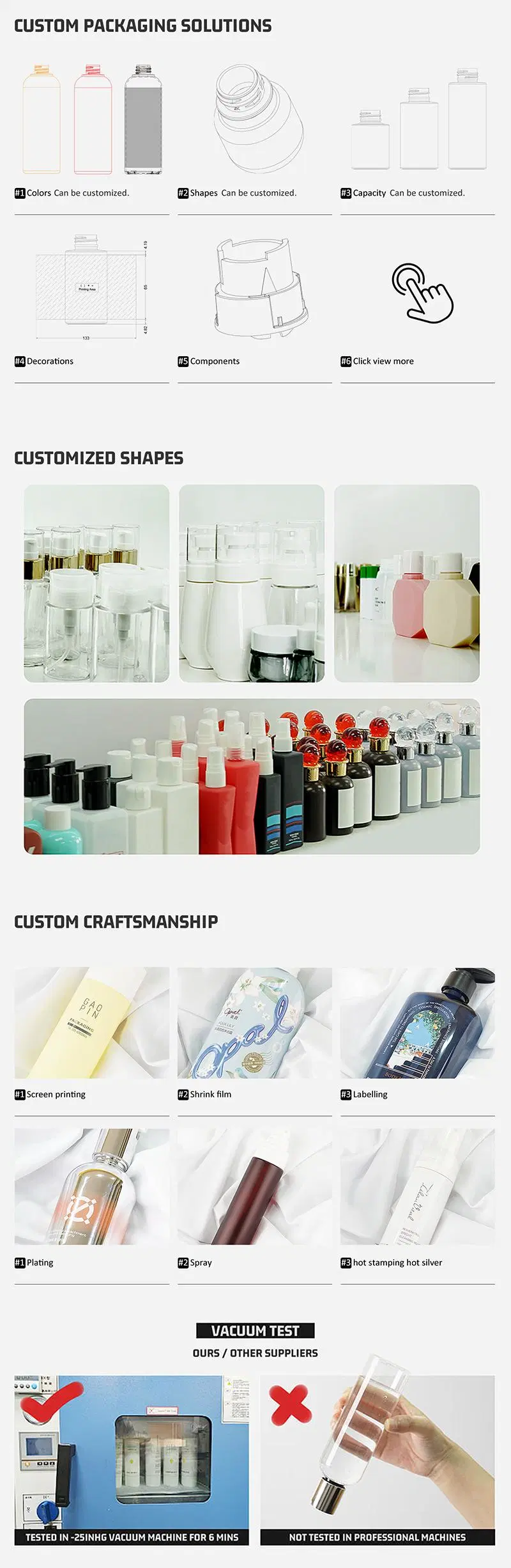 Eco Friendly Wholesale Custom 200/400/600ml PETG Plastic Shampoo Bottle of Hand Sanitizer